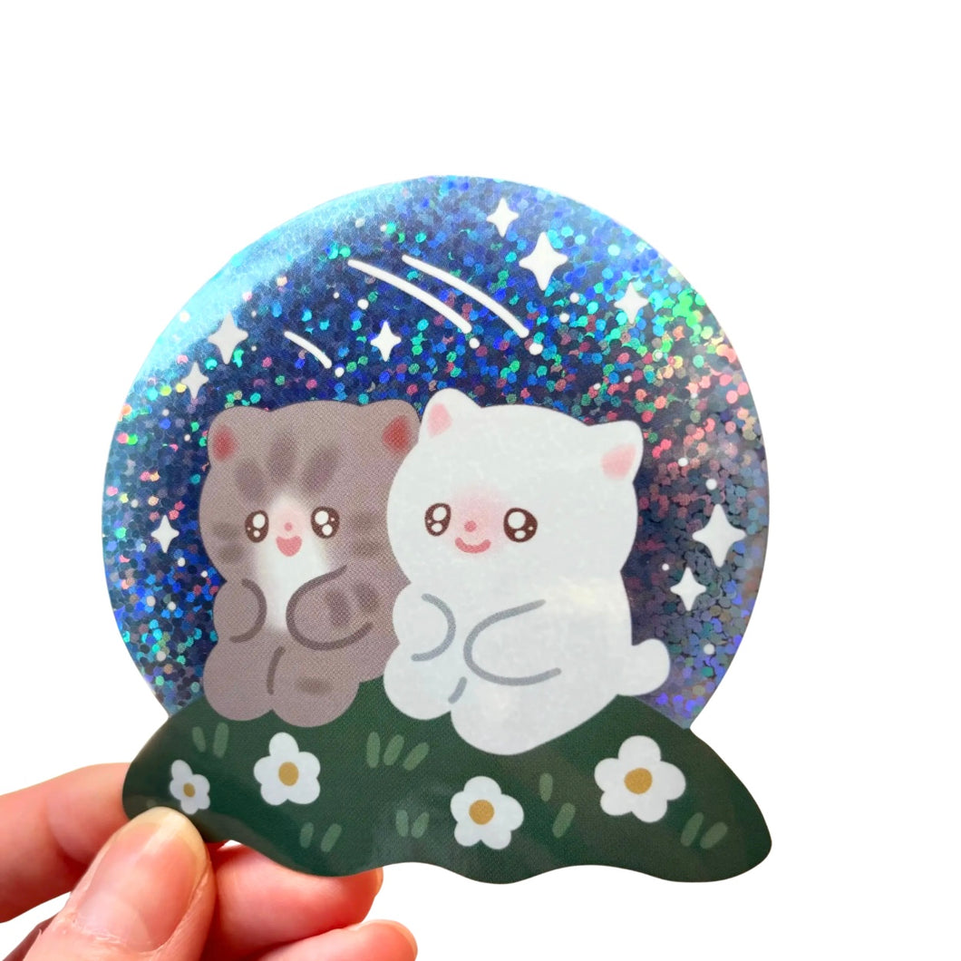Vinyl Sticker - Stargazing Kitties