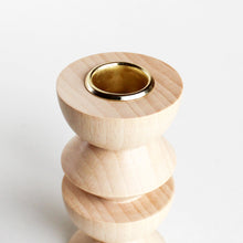 Modern Wooden Taper Candle Holder - Tall Nº 2