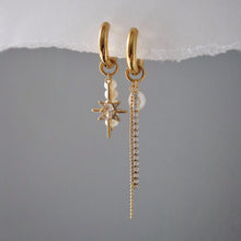 Cecelia Charm Hoop Earrings - Gold