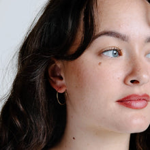 Wire Hoop Earrings (Small or Large) - Gold