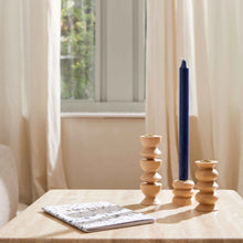 Modern Wooden Taper Candle Holder - Tall Nº 2