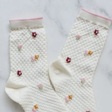 Mini Flower Socks - Cream