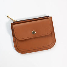 Handmade Leather Wallet with Zip Pouch (Assorted Colours)