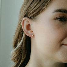 Micro Diamond Stud Earrings - Gold