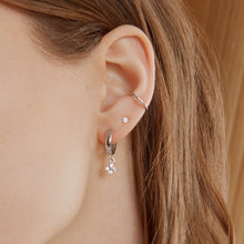 Maro Hoop Earrings - Silver