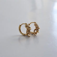 Delvie Triple Loop Hoop Earrings - Gold