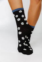 Maisey Socks - Black/Blue