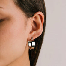 Waterproof Khloe Hoop Earrings - Silver