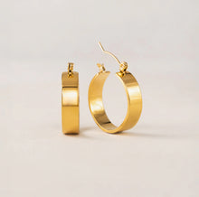 Waterproof Khloe Hoop Earrings - Gold