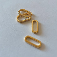 Paperclip Earrings - Gold