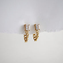 Zuri Chain Drop Earrings - Gold