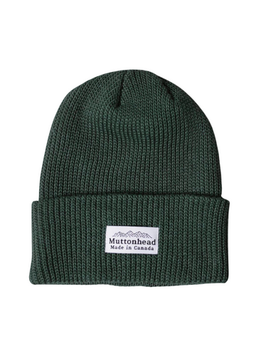 Cotton Knit Toque - Forest Green
