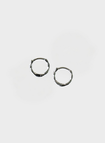 Twist Hoops - Silver