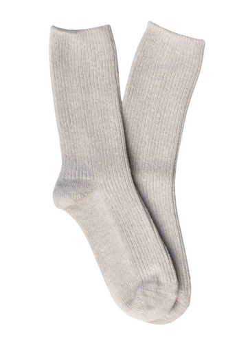 Millie Cotton Cozy Socks - Oatmeal