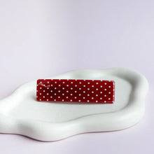 *COMING SOON* Tara Hair Barrette - Red + White Polka Dots
