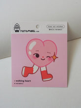 Walking Heart Vinyl Sticker