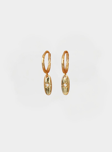Eva Oval Dangle Earrings