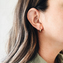 Mixed Gold/Silver Hoop Earrings