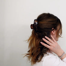 Cellulose Acetate Narrow Hair Claw Clip - Dark Tortoise
