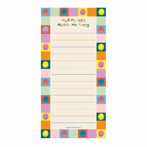 Making Lists Makes Me Happy List Notepad