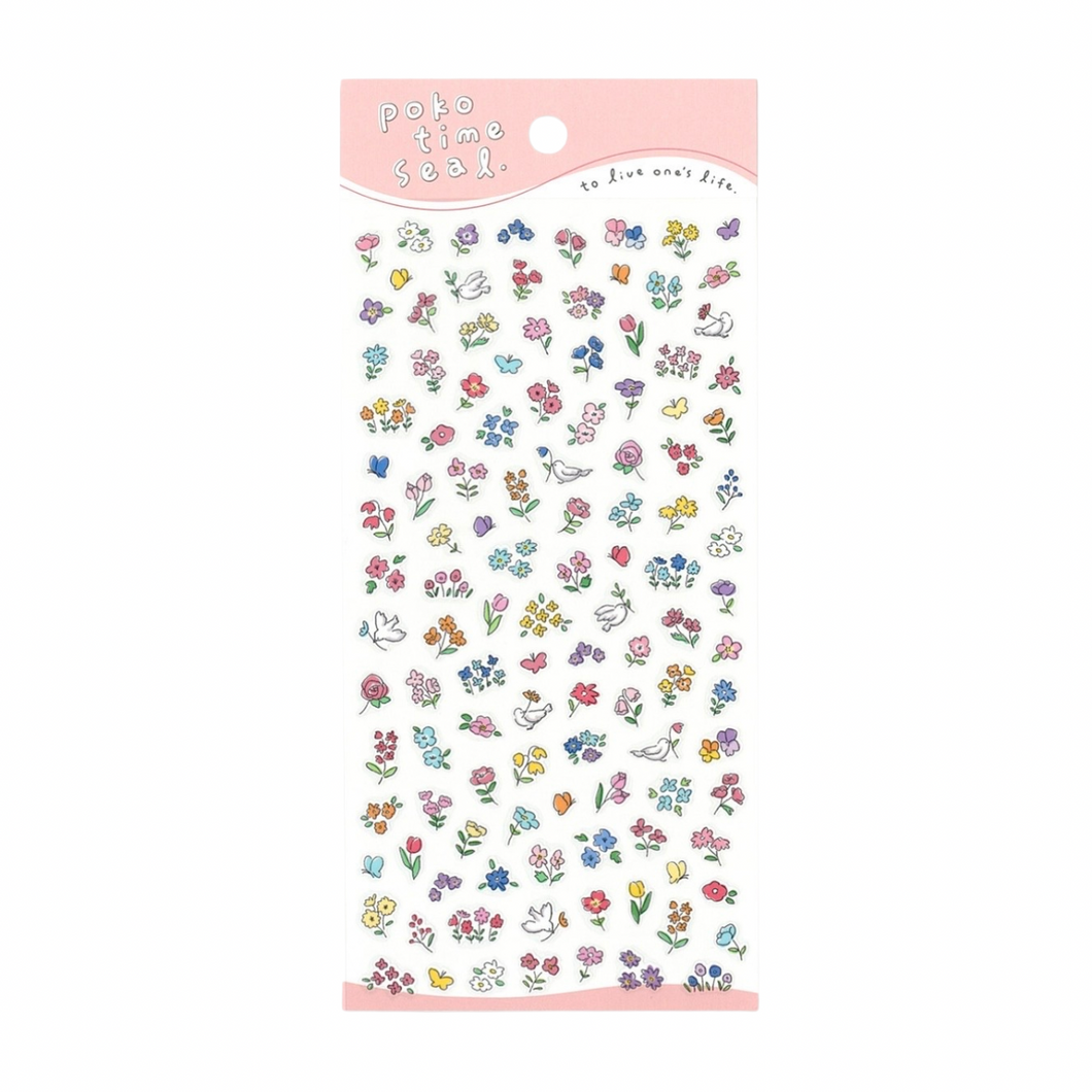 Sticker Sheet - Poko Time Seal - Hana (Flower)