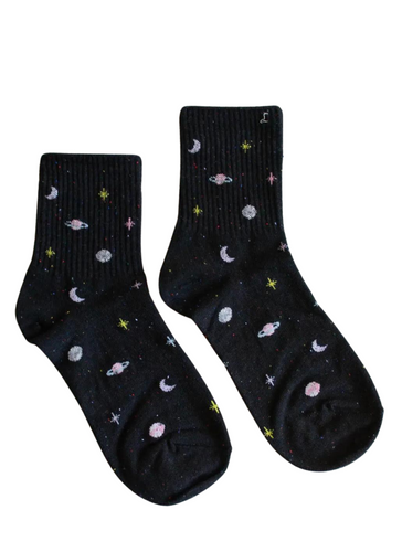Galaxy Socks - Black
