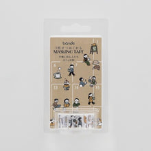 Washi Tape Sticker Roll - People Living in a Notebook - Cafe Day