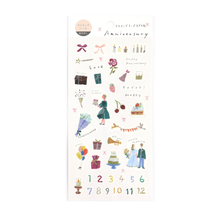 Sticker Sheet - Celebrations Miki Tamura (with silver foil)