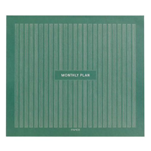 Productivity Undated Monthly List Pad - Green