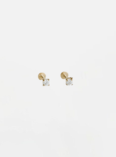 Micro Diamond Stud Earrings - Gold