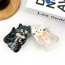 *COMING SOON* Cat with Bow Hair Claw Clip - White
