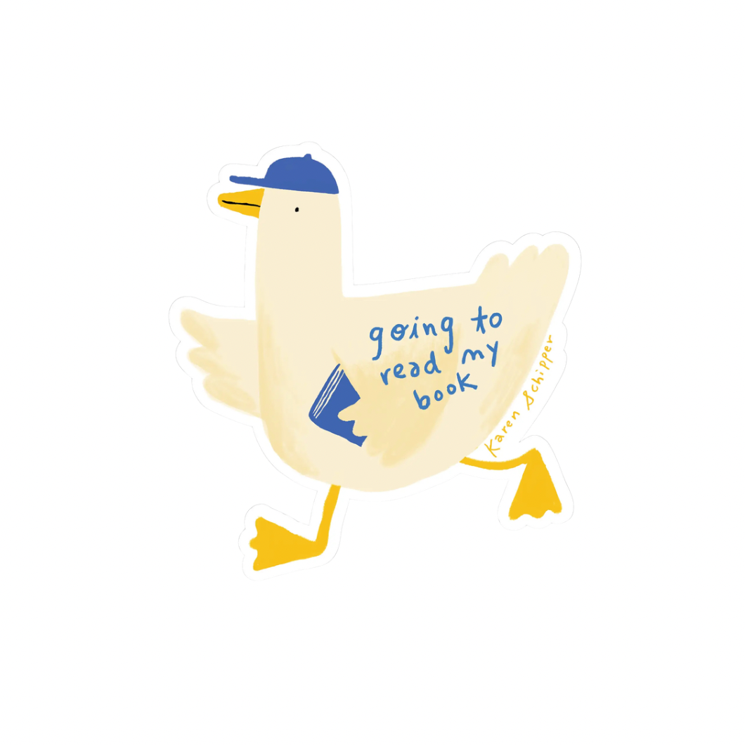 Duck Reader Vinyl Sticker