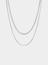 Phillis Double Necklace - Silver