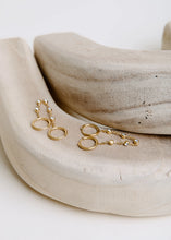 Dion Double Huggie Hoops - Gold