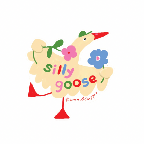 Silly Goose Vinyl Sticker
