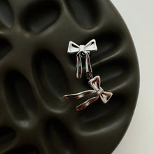 Yasmine Bow Studs - Silver