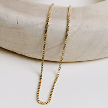 Mini Box Chain Necklace - Gold