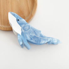 Blue Whale Claw Hair Clip