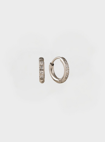 Waterproof Evie 10mm Hoop Earrings - Silver