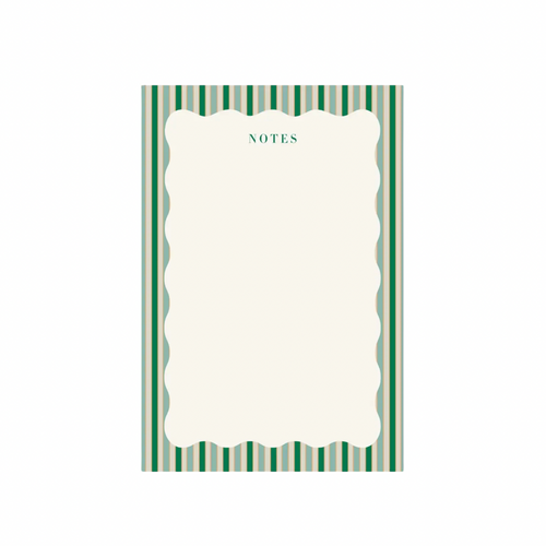 Stripes and Scallops Notepad
