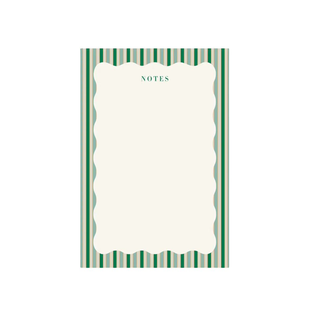 Stripes and Scallops Notepad