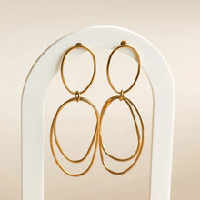 Lupo Drop Earrings - Gold