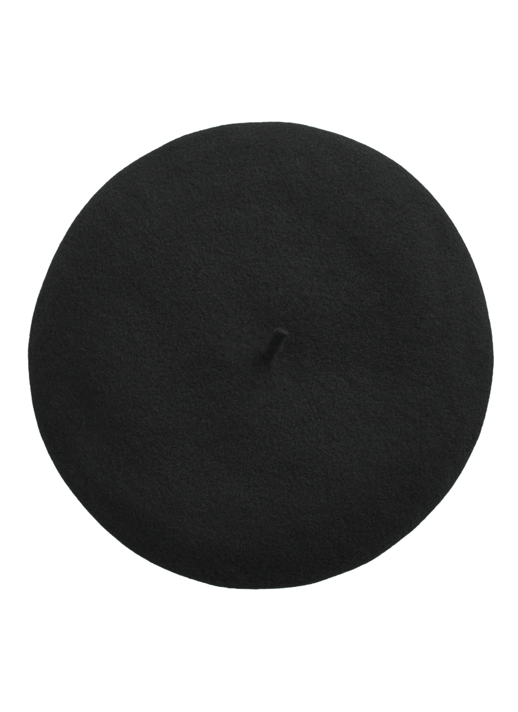 Classic Wool Beret - Black