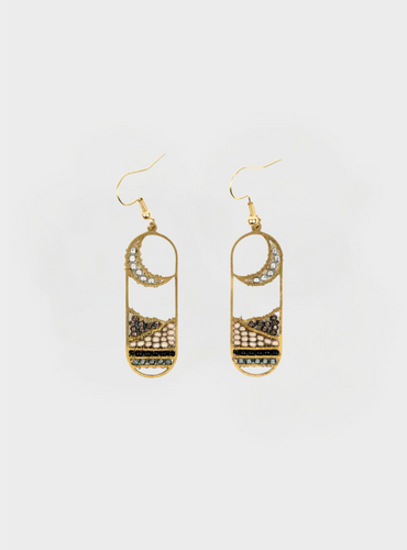 Moonview Earrings - Smoke
