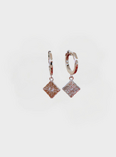 Telha Tile Huggie Hoops - Silver
