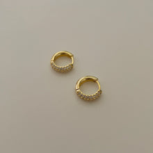 Gigi Sparkle Hoop Earrings - Gold