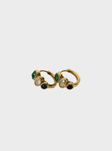 Milano Hoops - Gold + Emerald