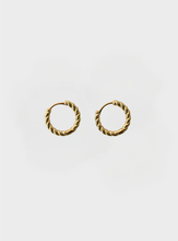 Laurel Twist Hoops - Gold