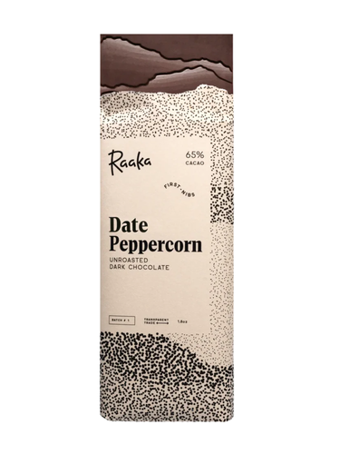 65% Date Peppercorn Dark Chocolate Bar - Limited Edition