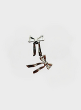 Yasmine Bow Studs - Silver
